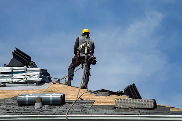 Professional Roof Installation technician working in Karthaus, PA